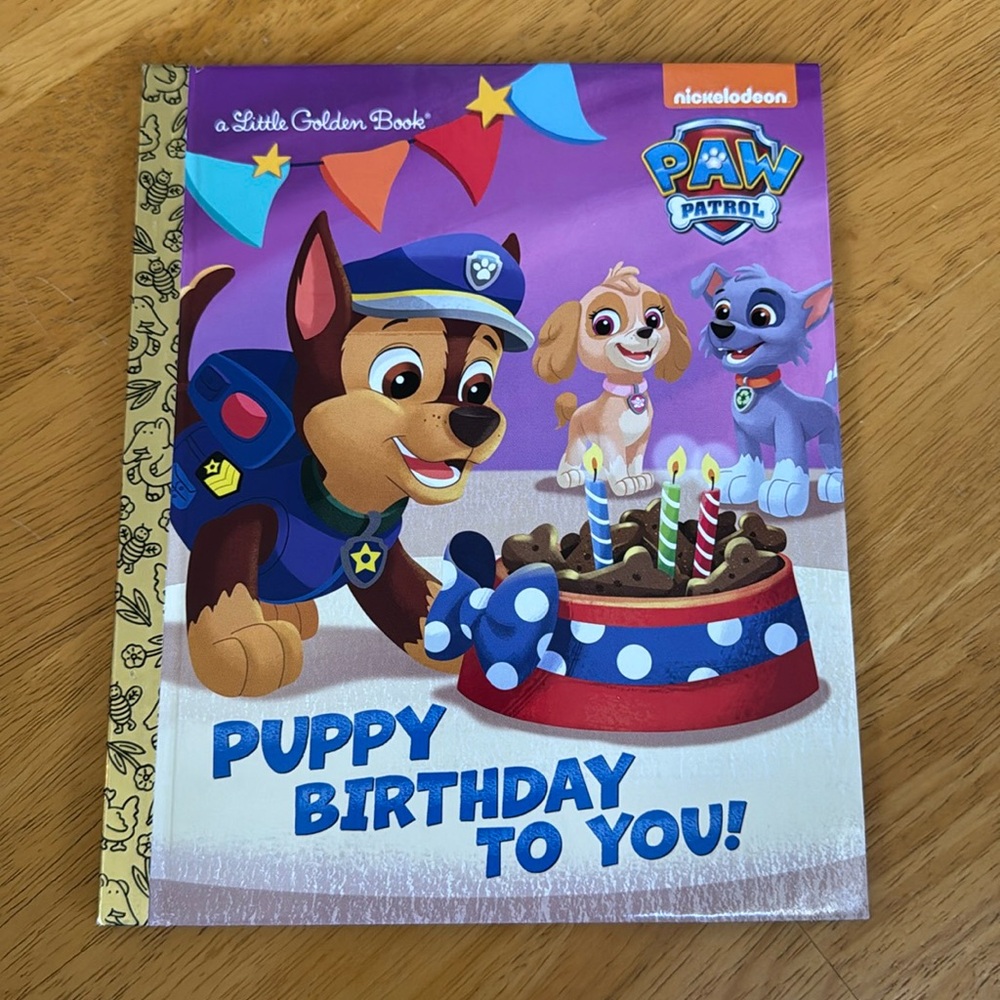 ❤️🎁NEW Paw Patrol Puppy Birthday to You! Golden Books Nickelodeon